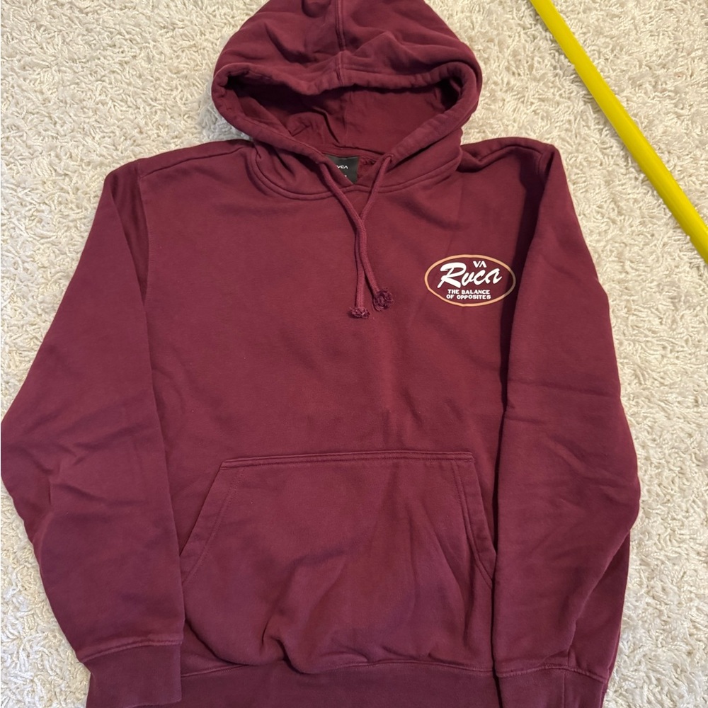 RVCA Men's Maroon Hoodie